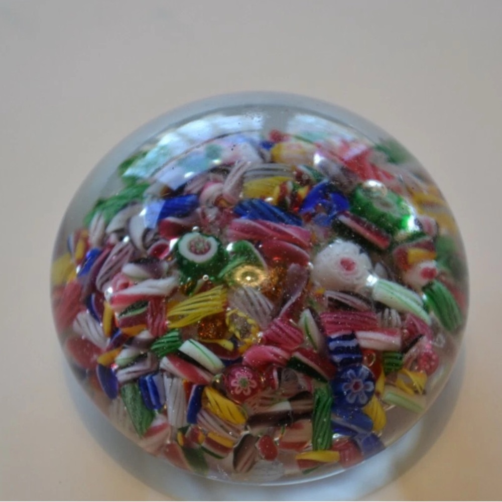 Murano Multicolor Glass Paperweight